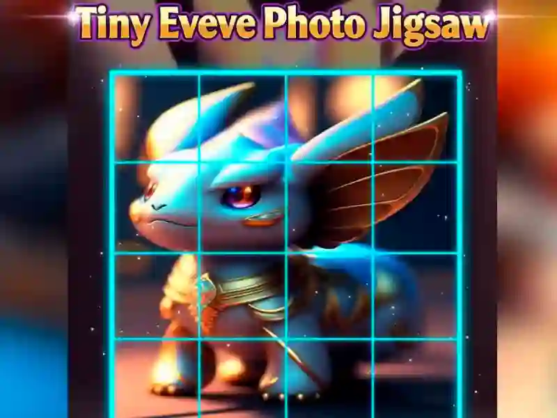 Leikur Tiny Eevee Photo Jigsaw á netinu