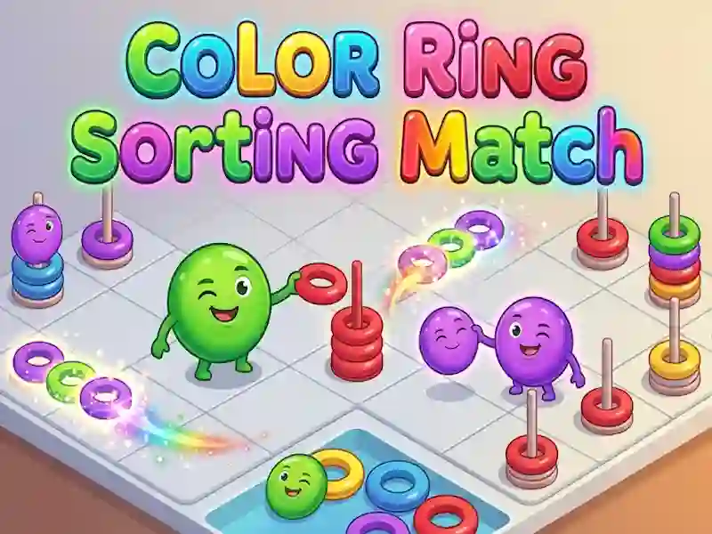Leikur Color Ring Sorting Match á netinu