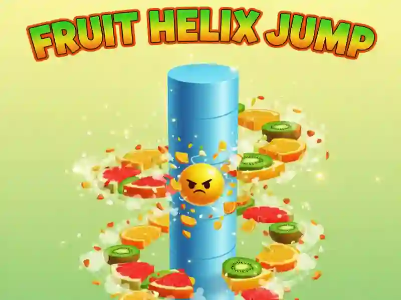 Leikur Fruit Helix Jump á netinu