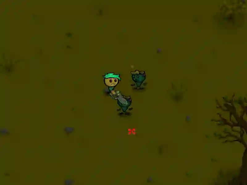 Leikur Zombie og byssur á netinu