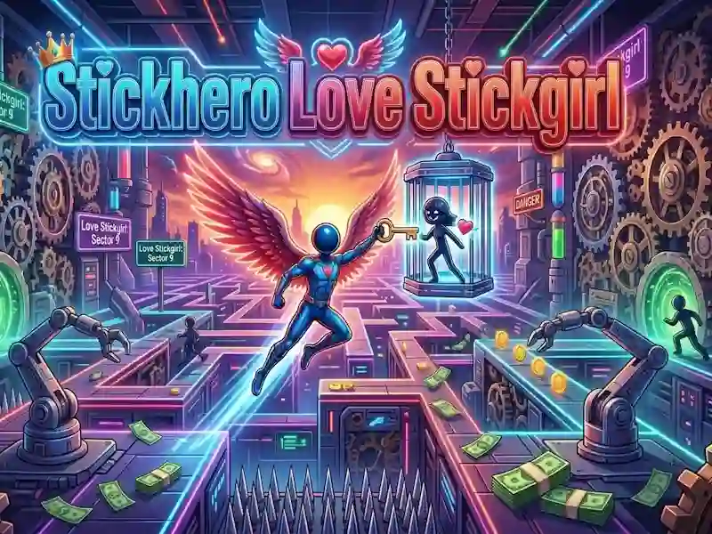 Leikur Stickhero Love Stickgirl á netinu