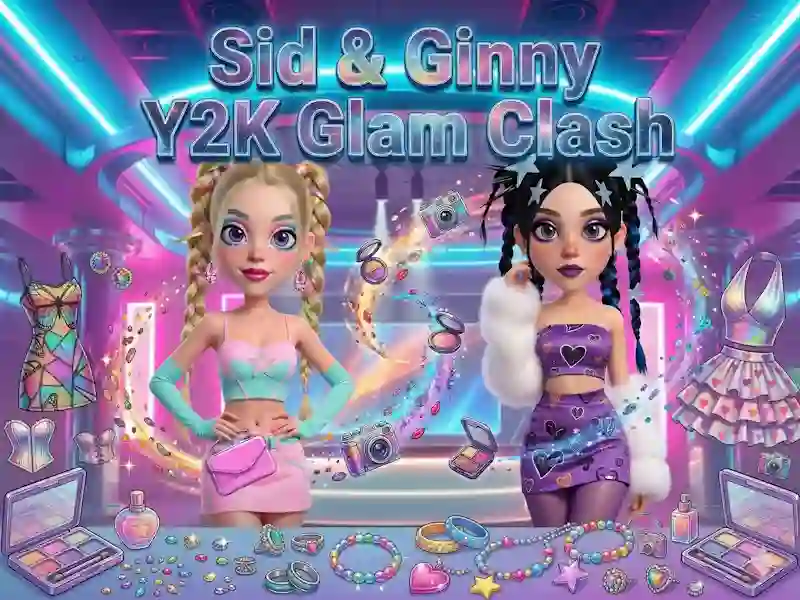 Leikur Sid & Ginny Y2K Glam Clash á netinu