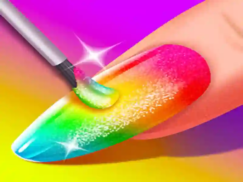 Leikur Stelpur tísku naglasalan á netinu