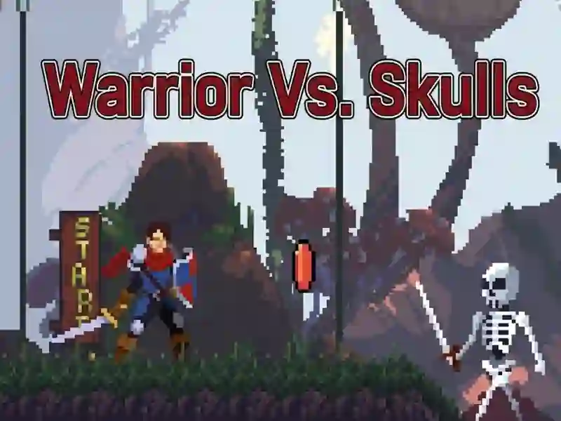 Leikur Warrior Vs. Höfuðkúpur á netinu