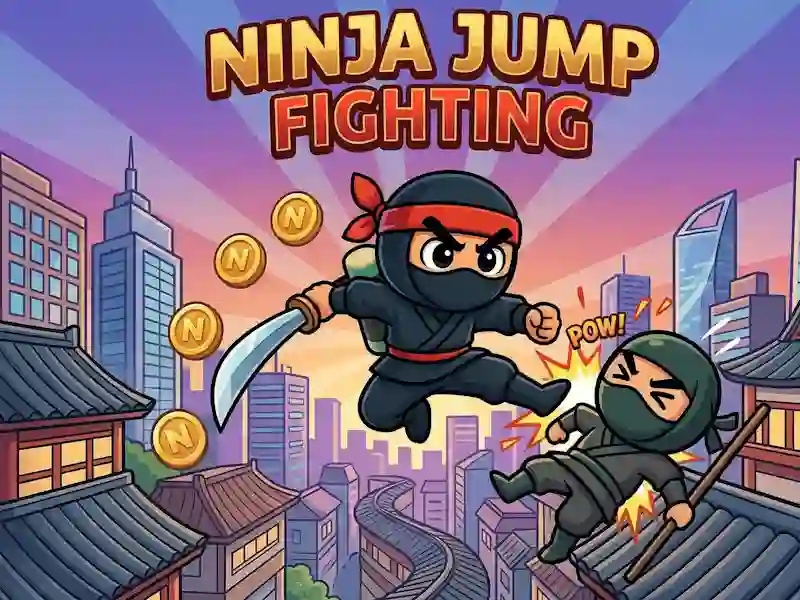 Leikur Ninja Jump fighting á netinu