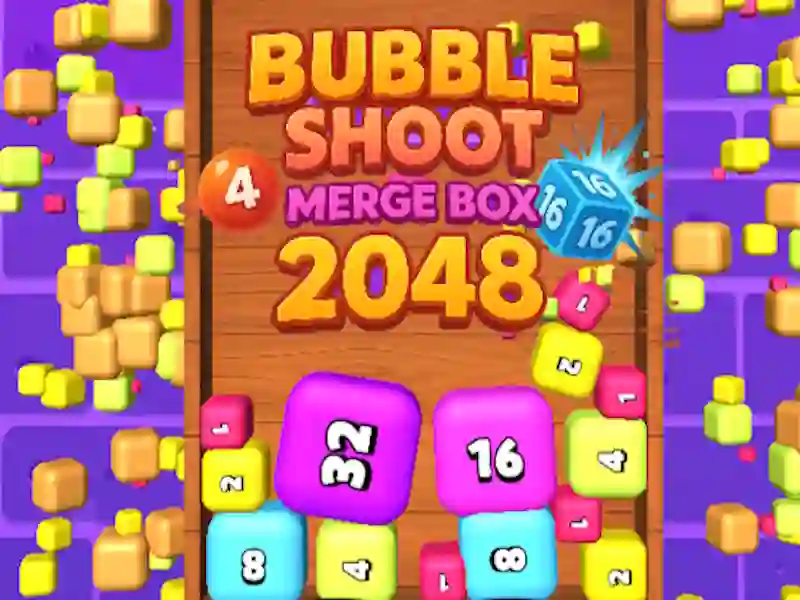 Leikur Bubble Shoot Sameina kassa 2048 á netinu