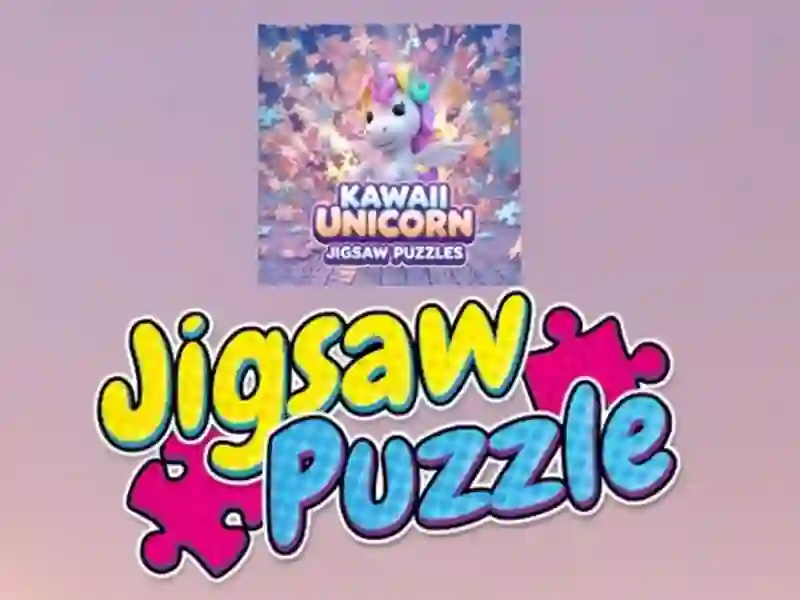 Leikur Kawaii Unicorn Jigsaw þrautir á netinu