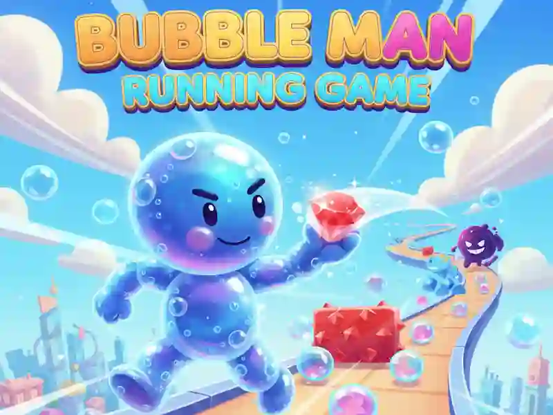 Leikur Bubble Man Running Game á netinu