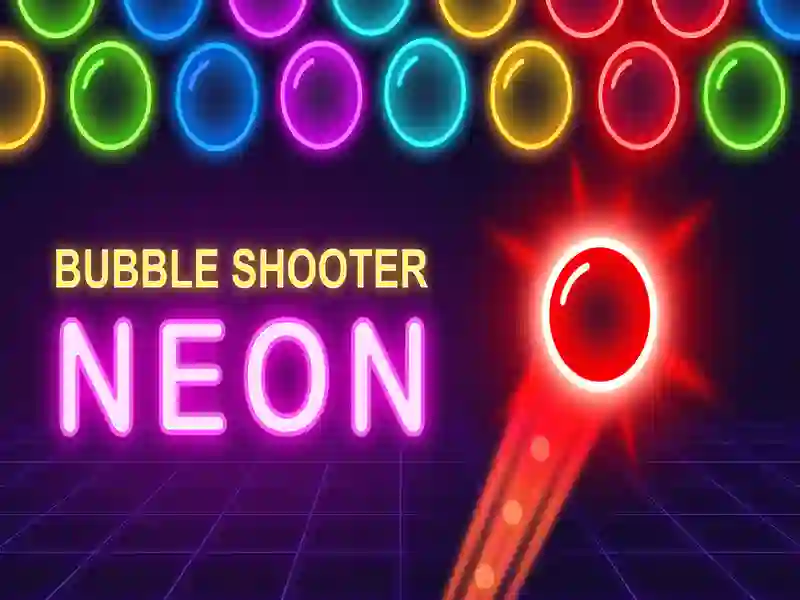 Leikur Bubble Shooter Neon á netinu