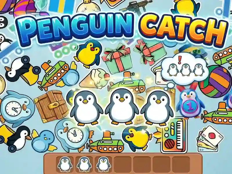 Leikur Penguin catch á netinu