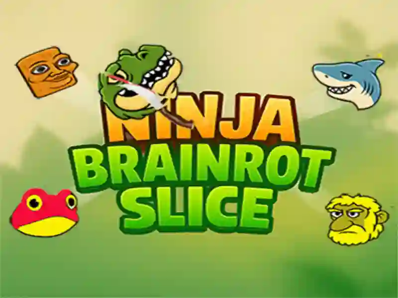 Leikur Ninja Brainrot sneið á netinu