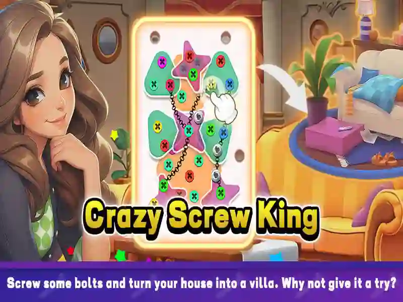 Leikur Crazy Screw King á netinu