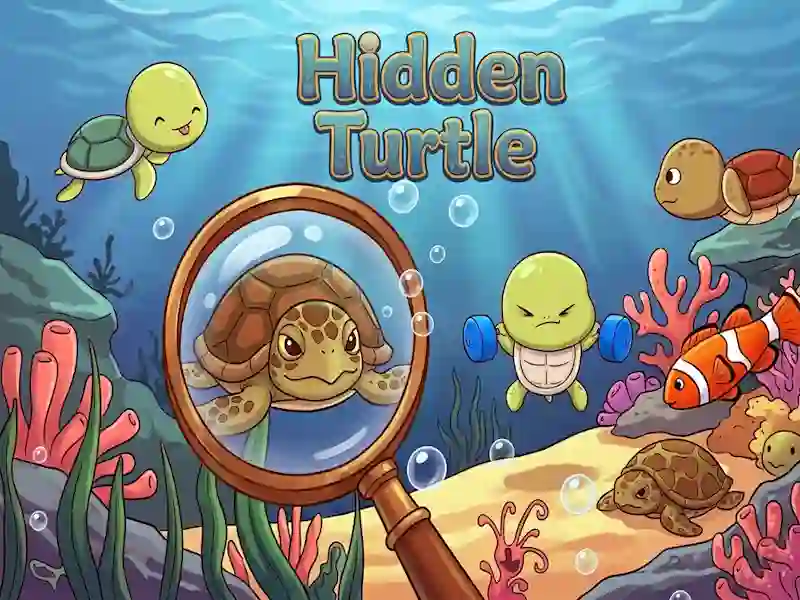 Leikur Hidden Turtle á netinu