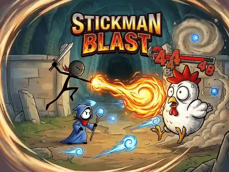 Leikur Stickman Blast á netinu
