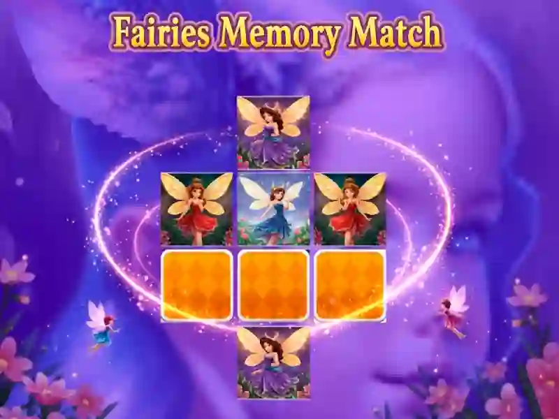 Leikur Fairies Memory Match á netinu