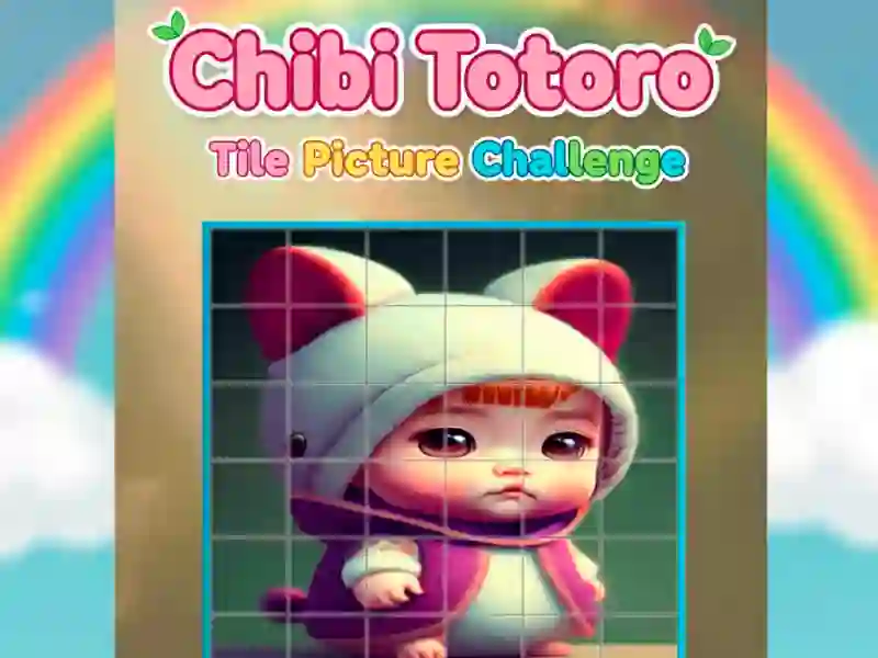 Leikur Chibi Totoro Tile Picture Challenge á netinu