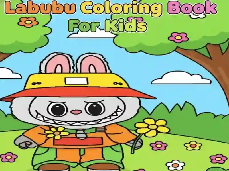 Leikur Labubu litabók fyrir krakka á netinu