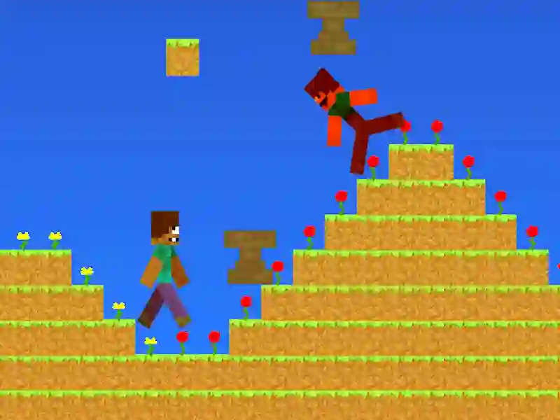 Leikur Noob vs Pro en Anvil Rain Minecraft á netinu