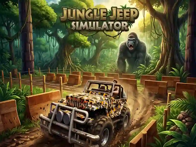 Leikur Jungle Jeep Simulator á netinu
