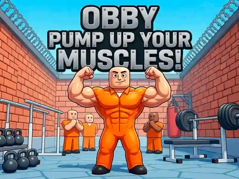 Leikur Obby Pump Up Your Muscles! á netinu