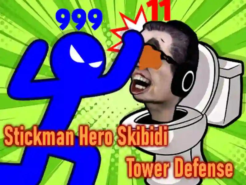 Leikur Stickman Hero Skibidi Tower Defense á netinu