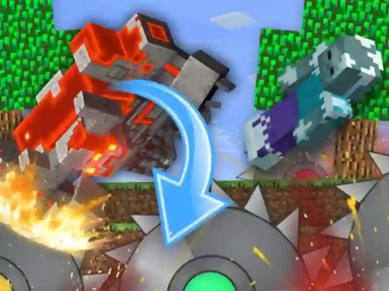 Leikur Mobs býli í mineblock! á netinu