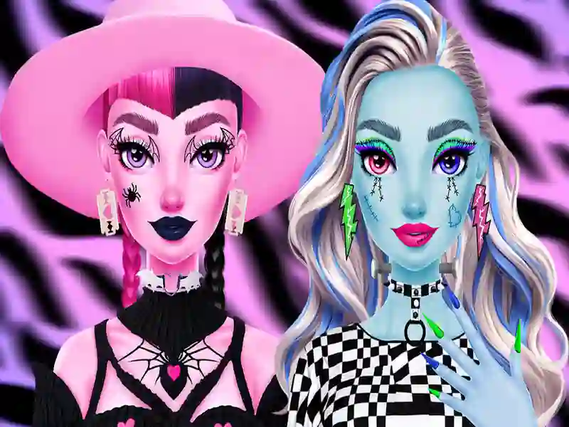 Leikur Monsterella fantasíuförðun á netinu Leikur Monsterella fantasíuförðun á netinu