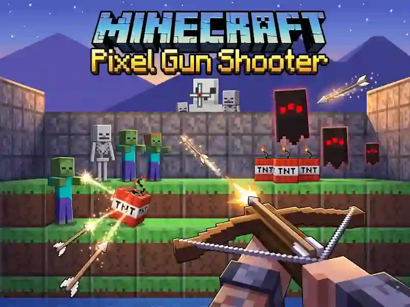 Leikur Minecraft Pixel Gun Shooter á netinu
