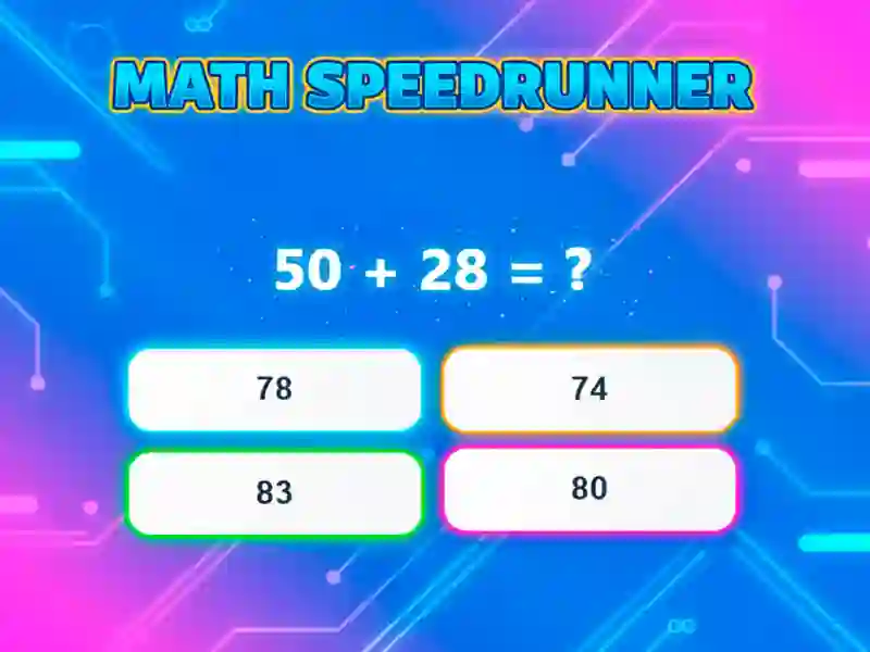 Leikur Math Speedrunner á netinu