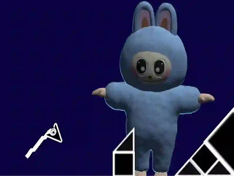 Leikur Labubu Geometry Dash á netinu