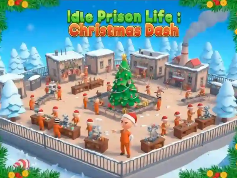Leikur Idle Prison Life Christmas Dash á netinu