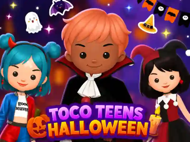 Leikur Toco Teens Halloween Party á netinu Leikur Toco Teens Halloween Party á netinu