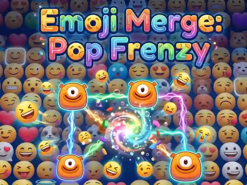 Leikur Emoji Merge: Pop Frenzy á netinu