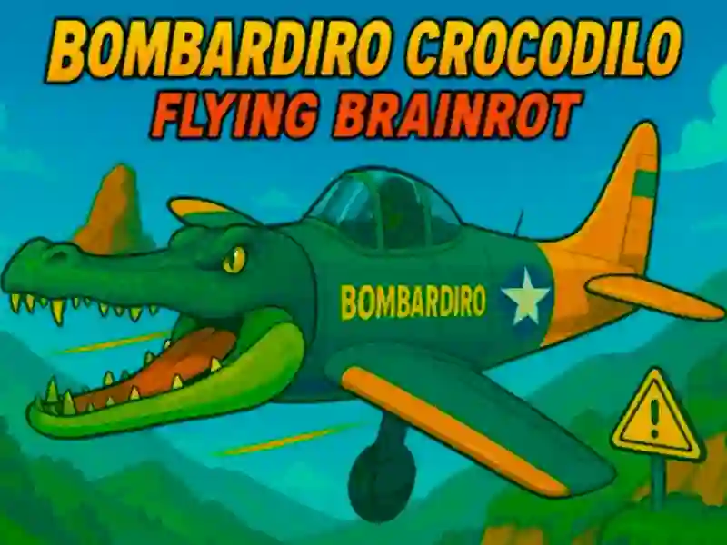 Leikur Bombardiro crocodilo fljúgandi heila á netinu