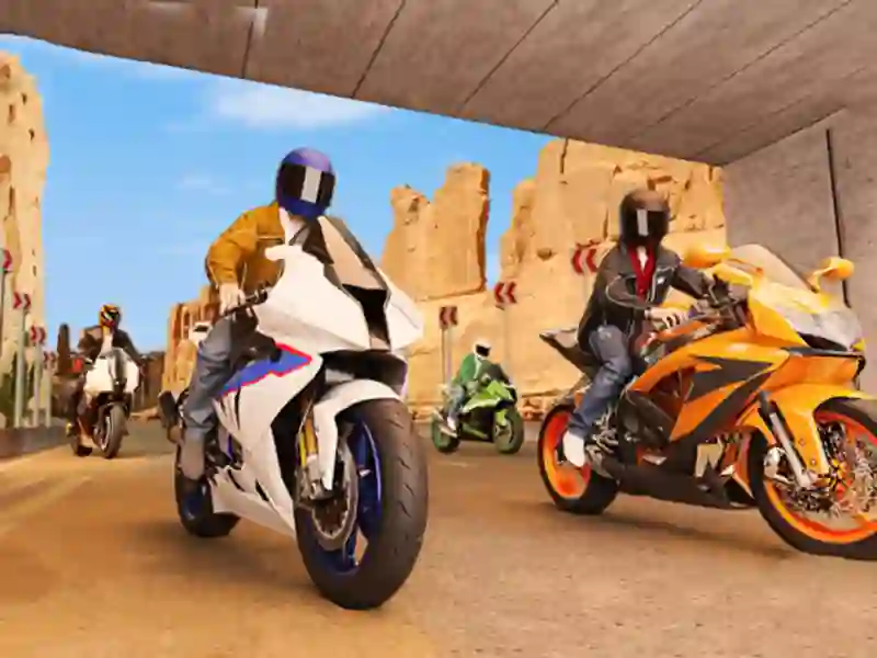 Leikur Real Motorbike Simulator Race 3D á netinu