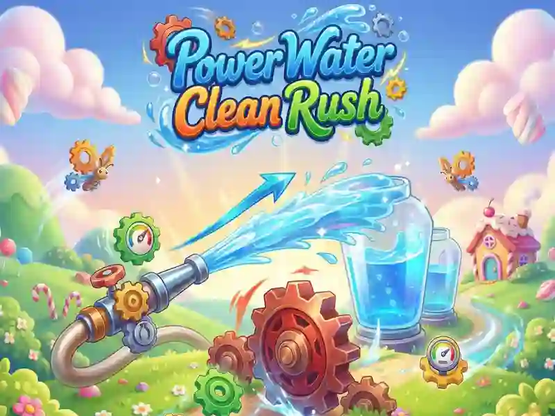 Leikur Power Water Clean Rush á netinu