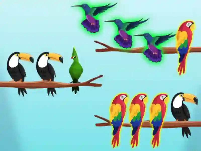 Leikur Fuglaflokksáskoranir á netinu