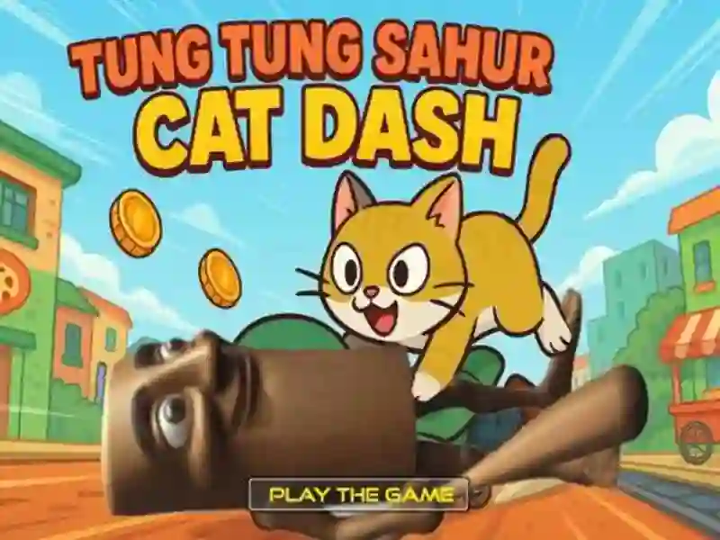 Leikur Tung Tung Sahur Cat Dash á netinu
