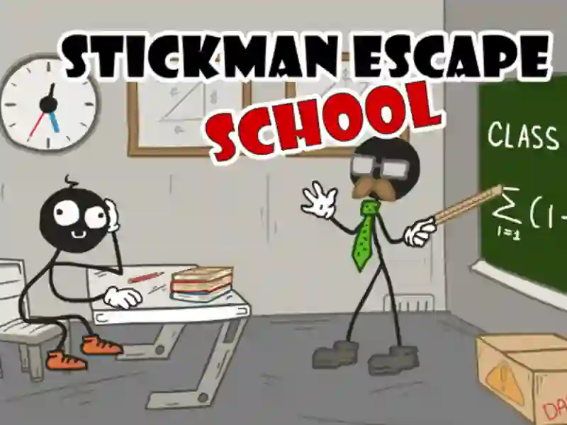 Leikur Stickman Escape School á netinu