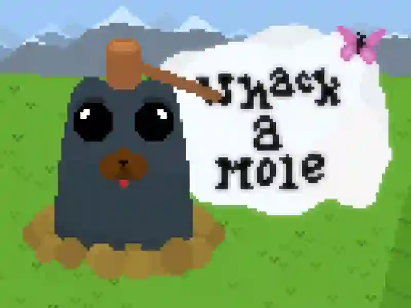 Leikur Whack a Mole Pixel útgáfa á netinu