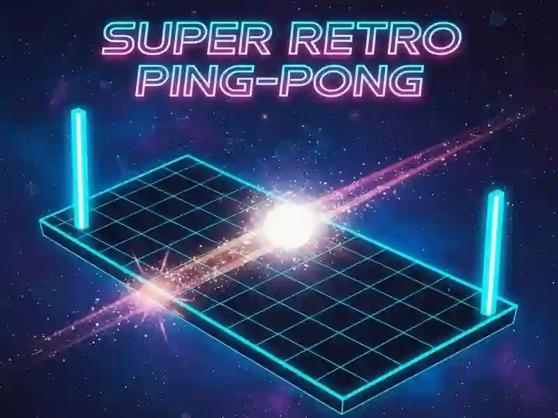 Leikur Super Retro borðtennis á netinu