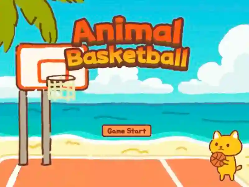 Leikur Dýrakörfubolti á netinu