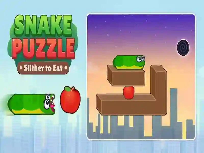 Leikur Snake Puzzle: Slither to Eat á netinu