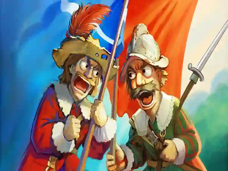 Leikur Musketeers Gunpowder vs Steel á netinu