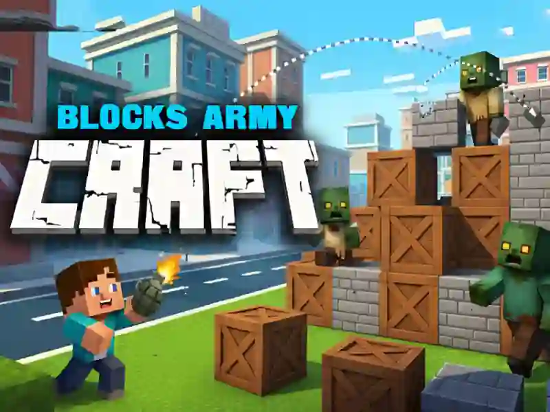 Leikur Blocks Army Craft á netinu
