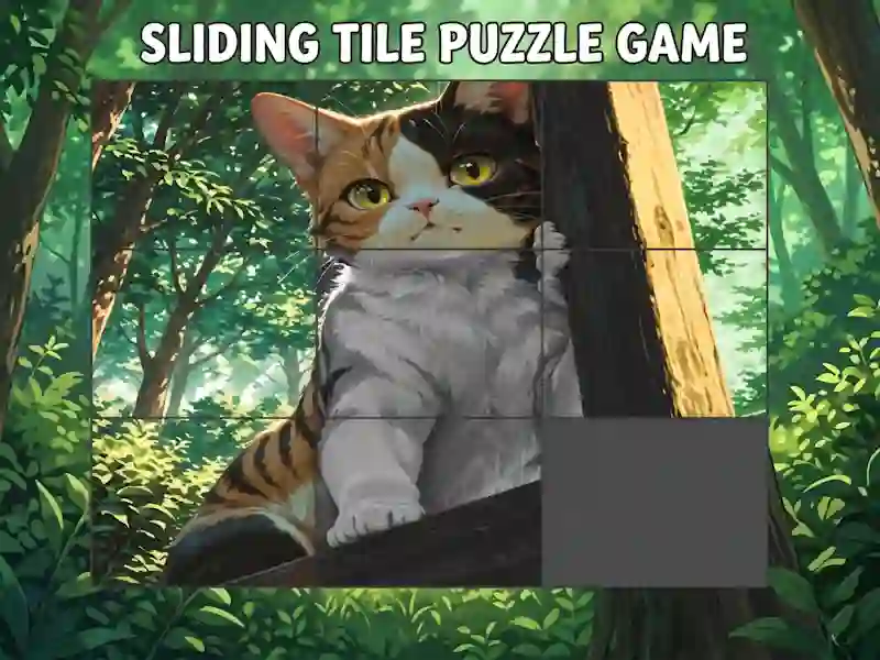 Leikur Sliding Tile Puzzle Game á netinu