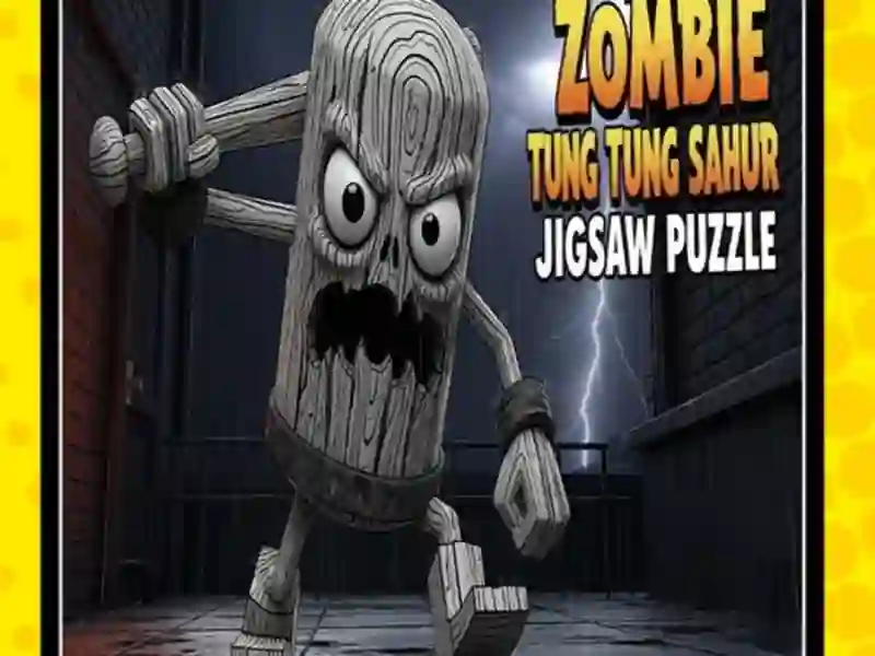 Leikur Zombie Tung Tung Sahur Jigsaw Puzzle á netinu