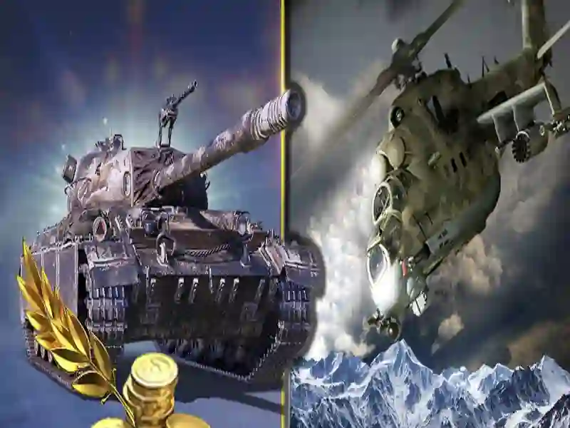 Leikur Stefna um stríð. Skriðdreka og þyrlur á netinu