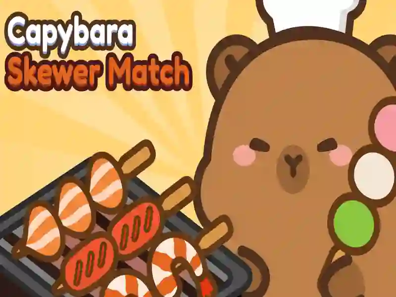 Leikur Capybara skewer Match á netinu