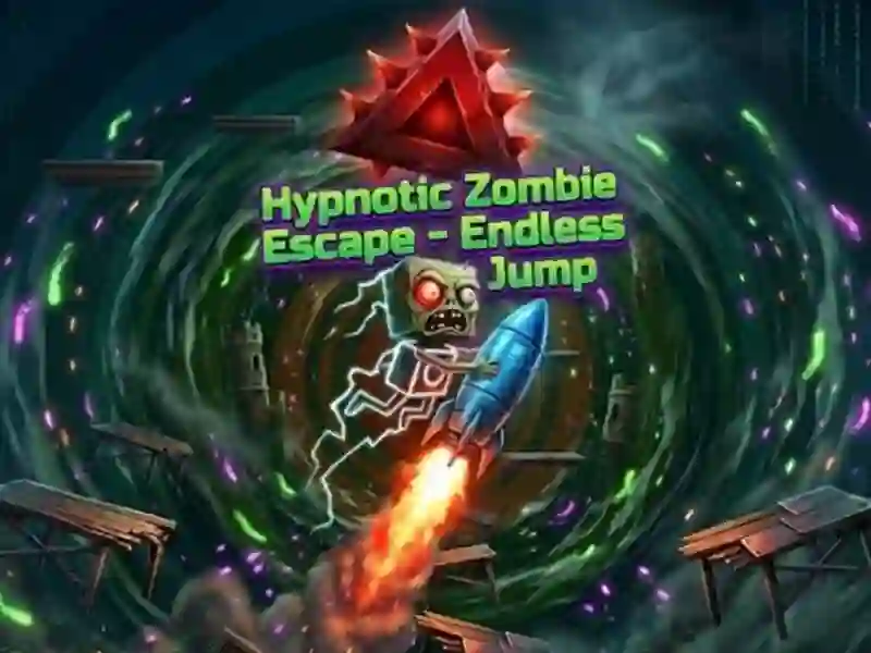 Leikur Hypnotic Zombie Escape Endless Jump á netinu